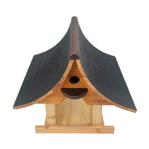 wooden bird feeder